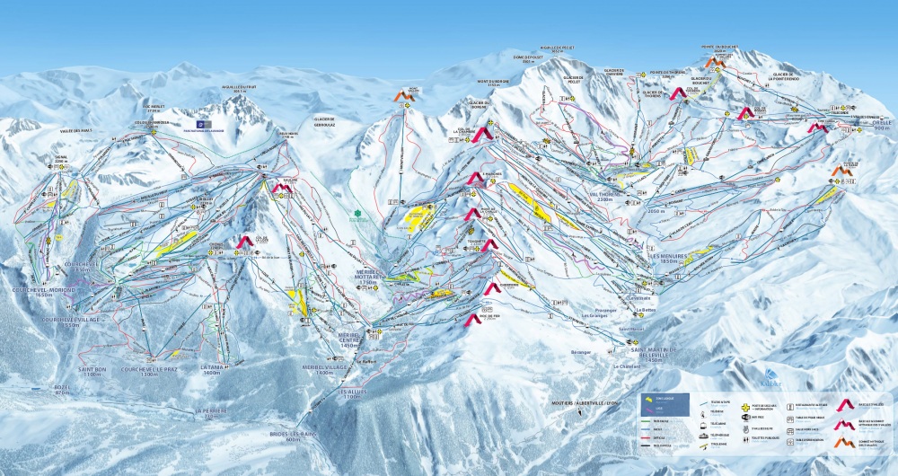 Plan des 3 Vallées